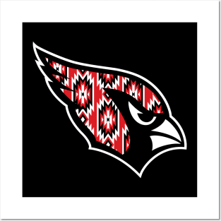 Native Vertical Pattern Cardinals Posters and Art